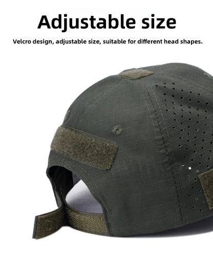 Athletic casual breathable camouflage baseball cap for men, military fan sun hat tactical hat military training hat bucket hat