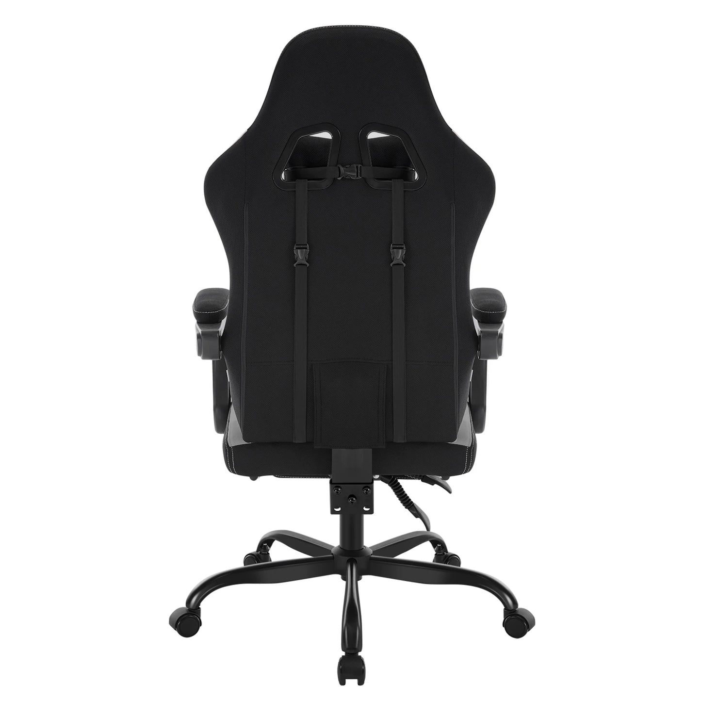 WOLTU Swivel Computer Chair with Massage Function Ergonomic Office Chair with Pillow & Footrest Height Adjustable Gaming Chair