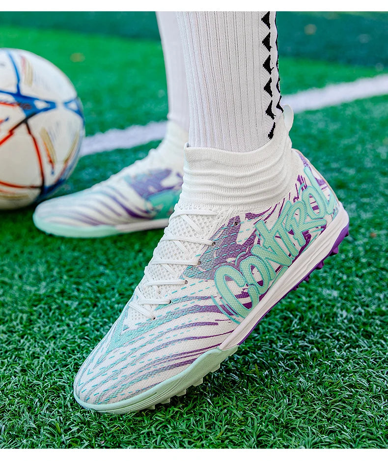 Uomo Donna Scarpe da calcio Scarpe da calcio per esterni Scarpe da calcio antiscivolo per campi da calcio Scarpe da futsal ultraleggere Scarpe da calcio con tacchetti TF/FG