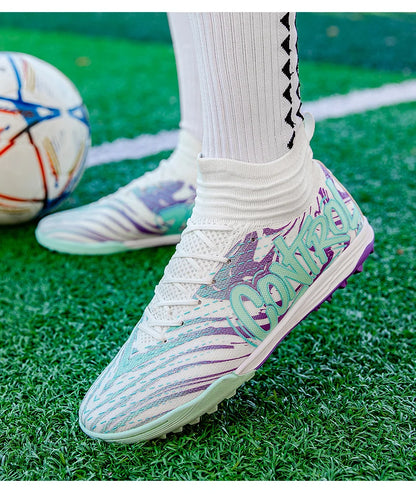 Uomo Donna Scarpe da calcio Scarpe da calcio per esterni Scarpe da calcio antiscivolo per campi da calcio Scarpe da futsal ultraleggere Scarpe da calcio con tacchetti TF/FG