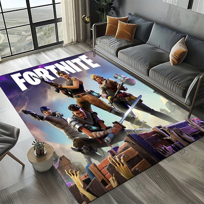 2025 Games 3D F-Fortnite Cartoon Carpet Rug for Living Room Bedroom Home Sofa Decoration,Kids play Area Rug Non-slip Floor Mat