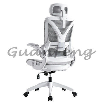 Ergonomic Gaming Chair with 3D Lumbar Support, Breathable Mesh Office Chair, Adjustable Swivel Racing Chair with Armrests for Home & Work