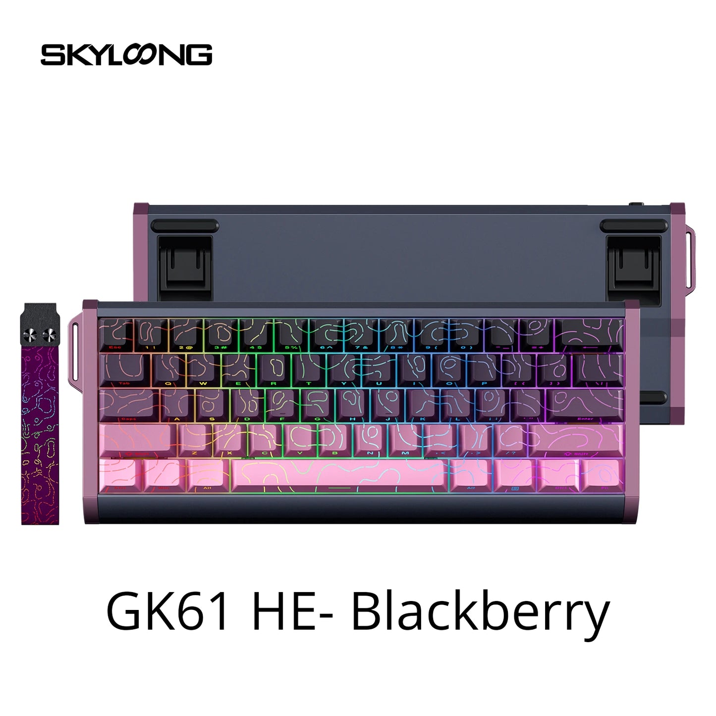 SKYLOONG GK61/GK68 HE Magnetische Tastatur Aluminiumgehäuse 8000hz RT0.01mm Rapid Trigger PBT-Tastenkappen RGB-Hintergrundbeleuchtung kabelgebundene Gaming-Tastatur