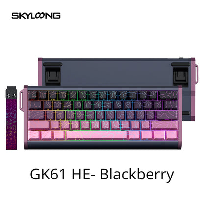 SKYLOONG GK61/GK68 HE Magnetische Tastatur Aluminiumgehäuse 8000hz RT0.01mm Rapid Trigger PBT-Tastenkappen RGB-Hintergrundbeleuchtung kabelgebundene Gaming-Tastatur