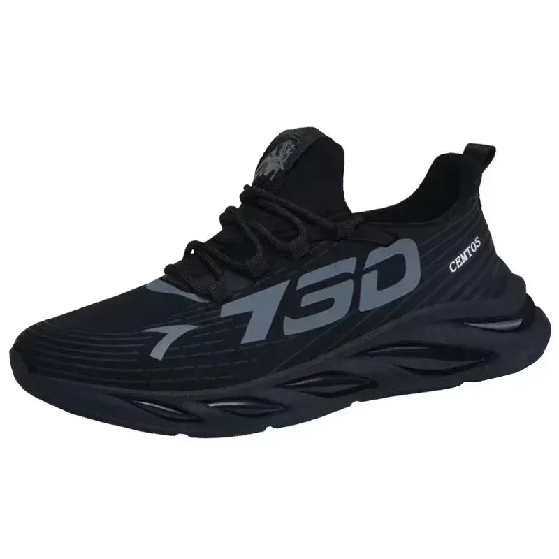 New Summer Mens Breathable Mesh Running Shoes Lightweight Sports Sneakers Trendy Brand