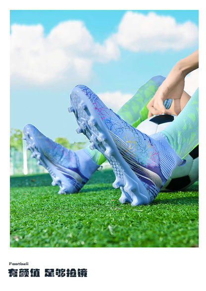 Men Professional Football Shoes Society Cleats Soccer Shoes Original Indoor Football Field Boots Grass Training TF/FG Sneaker