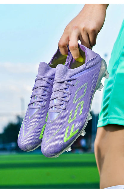 New Men Soccer Shoes Futsal Football Boots Sneakers Match Grass Cleats High-quality Non-Slip Indoor Hot-selling High-top Outdoor