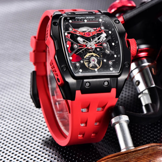PAGANI DESIGN 2026 42MM New Alien Hollow Back Transparent Movement Luxury Men Watch Sapphire Glass Automatic Men Watches For Men