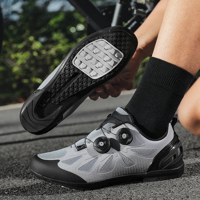 Men's Non-Locking Mountain Bike Shoes Without Cleats Road Bicycle RB Speed Non-Cleat Cycling Shoes Sneakers Flat Pedal MTB Women