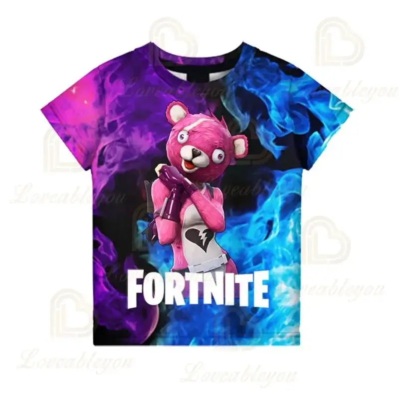 Fortnite Victory Game 3D T-shirt Baby Clothing Harajuku T-shirt Children Cute Kids Battle Royale Hero Tops Boys Girls