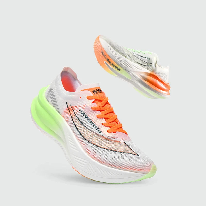IRUNSVAN Scarpe da corsa da uomo, scarpe sportive traspiranti, leggere, da maratona, con piastra in carbonio, sneakers casual, comode, per l'allenamento atletico