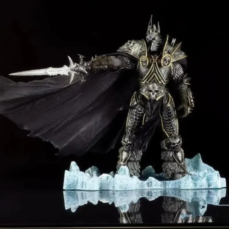 Model figurină anime World of Warcraft periferice de joc 36cm, al 7-lea Lich King Illidan Stormrage, decorațiune pentru birou, cadouri, jucării pentru copii