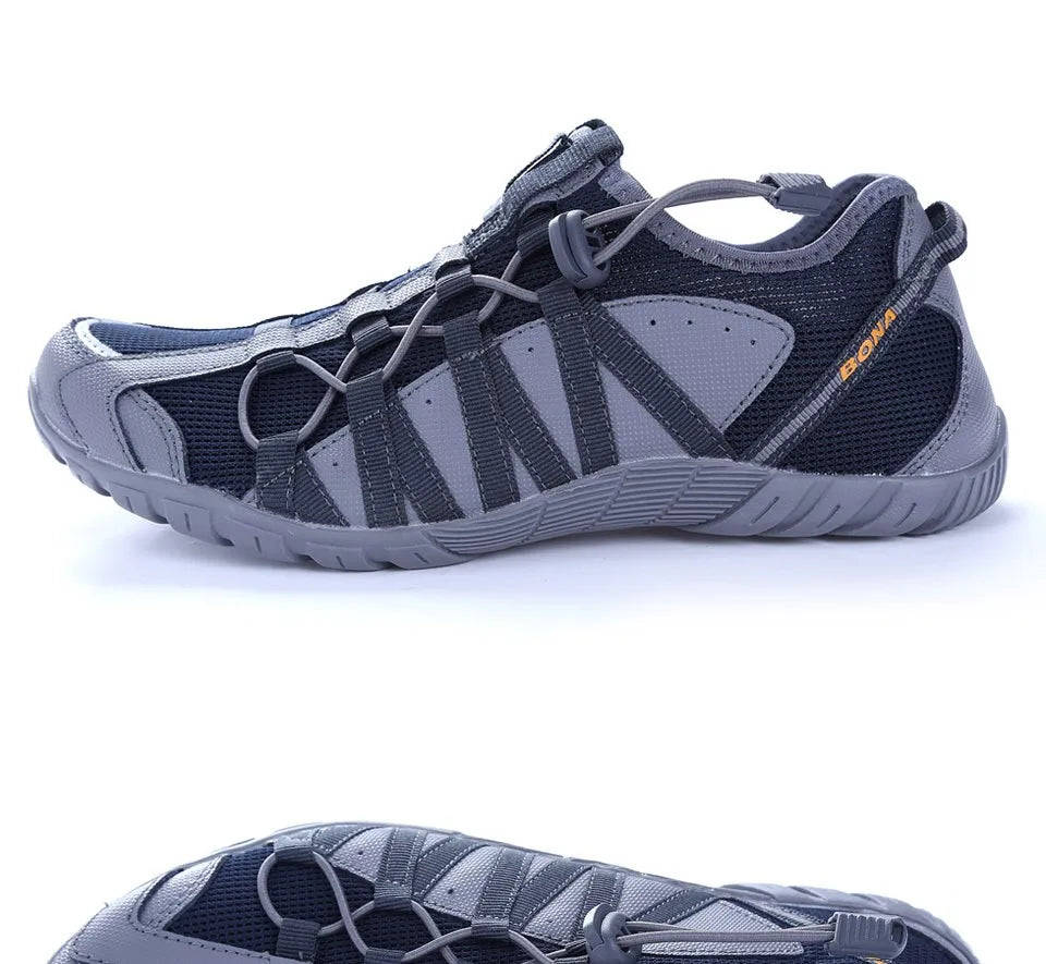 BONA New Popular Style Men Running Shoes Lace Up Athletic Shoes Outdoor Walkng jogging Sneakers Comfortable