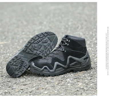 Topfight-Bottes de moto à lacets pour hommes, bottes de chasse, chaussures de randonnée, bottes de désert, haute qualité, grande taille