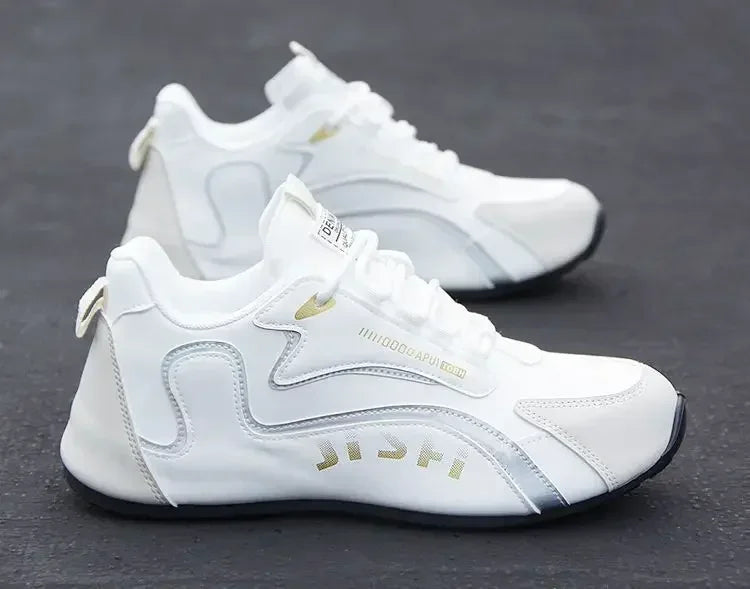 Sneakers da uomo in pelle PU impermeabili, scarpe sportive casual, scarpe da tennis leggere, traspiranti, piatte e antiscivolo, Zapatillas Hombre