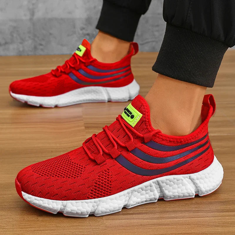 Chaussures de dehors Décontractées pour Homme, Baskets Légères et Respirantes, Plates, Anti-Allure, Course en Plein Air, Marche, Tennis, d'Athlétisme, Jogging
