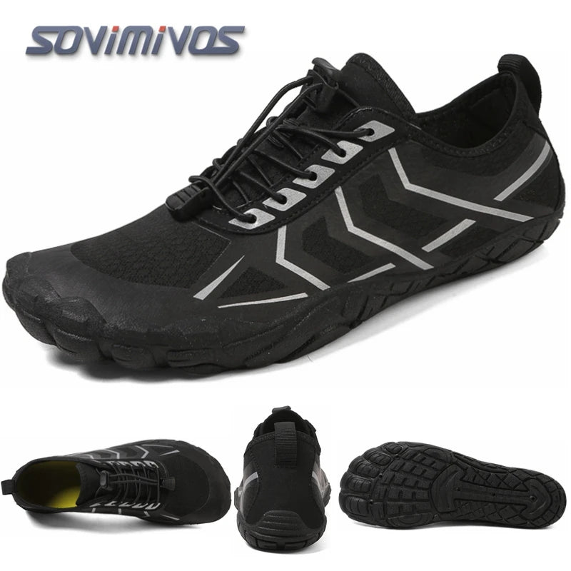 Men's Trail Running Shoes, Lightweight Athletic Zero Drop Barefoot Shoes Non Slip Outdoor Walking Minimalist Shoes for Women