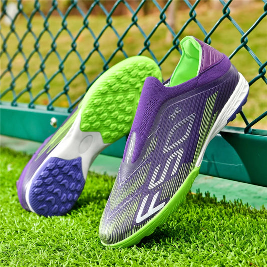 New Men's Football Boots Turf Comfortable Cleats Futsal Non-Slip Soccer Shoes Sport Ultralight FG Grass Indoor Adult Non-Slip