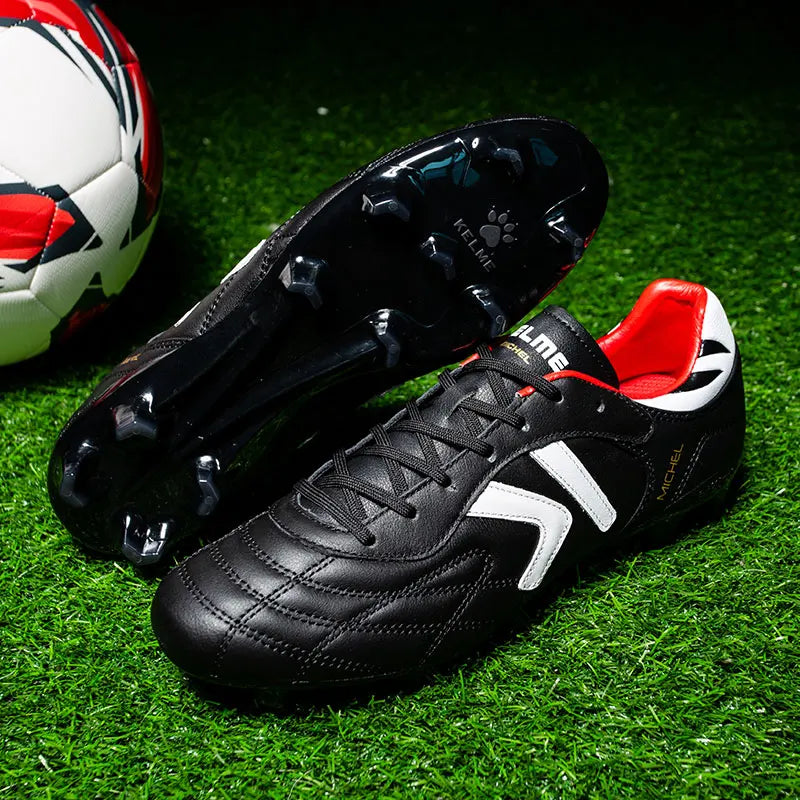 KELME FG nogometni čevlji iz originalne goveje kože, moški profesionalni športni čevlji za travnato igrišče, protizdrsni športni čevlji za trening in nogomet ZX80011018