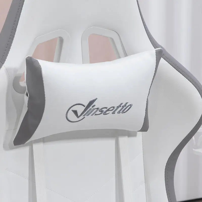 Ergonomic Gaming Chair with Footrest, Adjustable Headrest & Lumbar Support, 135° Reclining Gaming Chair, Height Adjustable Home Office Computer Chair 120KG