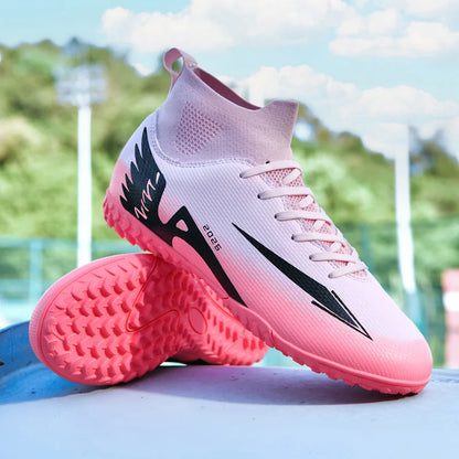 Moški nogometni čevlji Visokokakovostni čevlji za dvoranski nogomet Športni čevlji Futsal Visok gleženj Protizdrsni Zunanji Ultralahki Protizdrsni