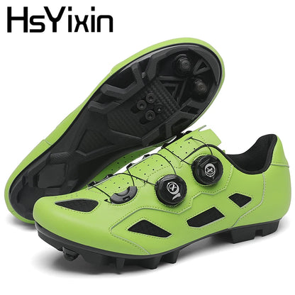 Pantofi de mountain bike pentru bărbați, pantofi de ciclism cu cataramă rapidă, compatibili cu pedalele cu sistem SPD, pentru interior și exterior, pantofi MTB pentru femei