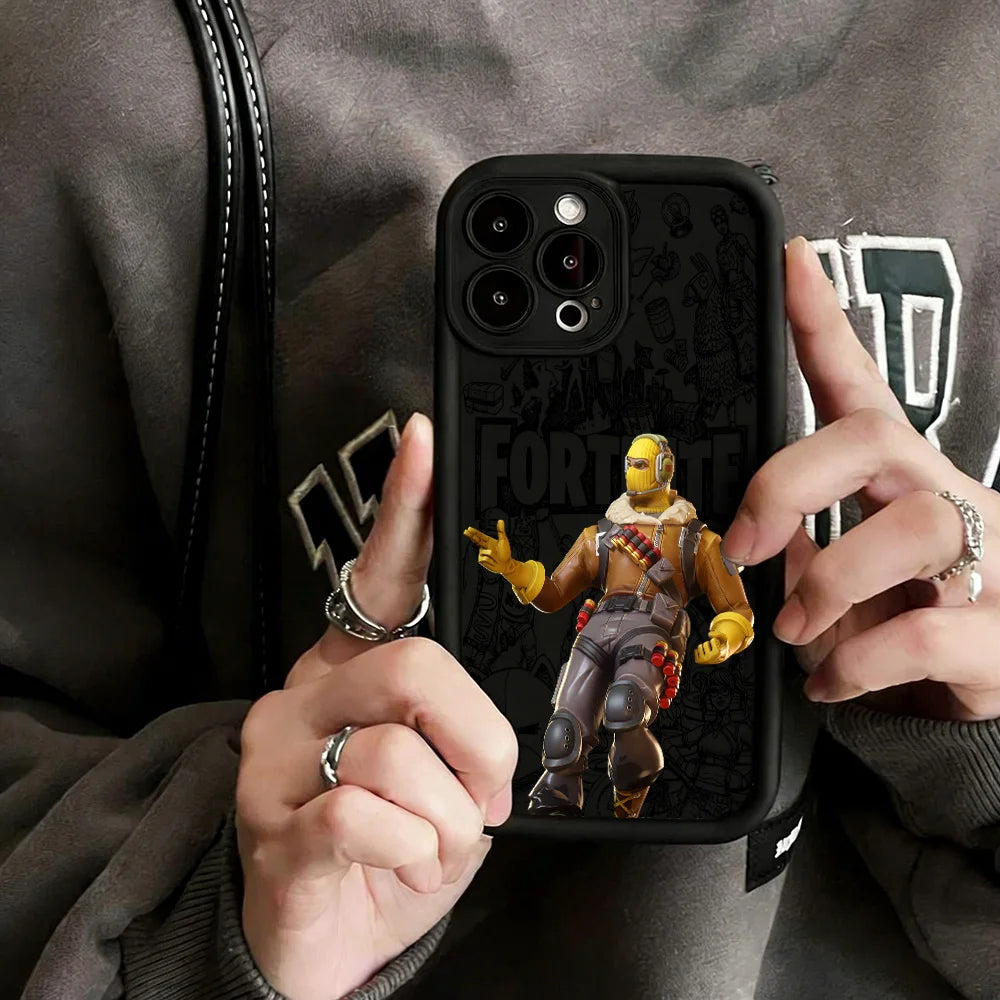Game Fortnite Phone Case for iPhone 17e 17 16e 16 15 14 13 12 11 Air Pro Max Mini XR XS X 7 8 6 6s Plus Soft TPU Back Cover