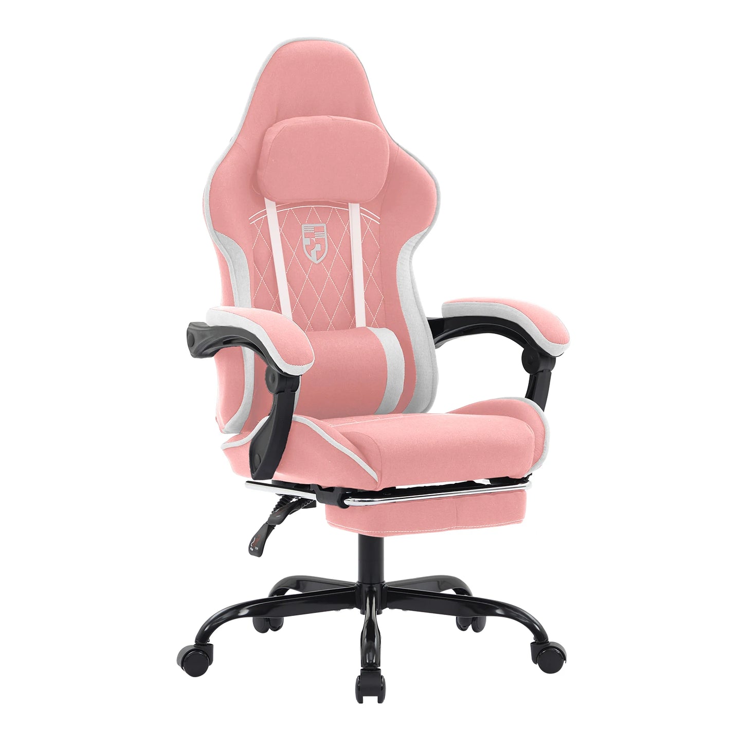 Ergonomic Gaming Chair with Footrest, Lumbar Cushion & Headrest, Adjustable Gamer Chair for Computer Desk, Office and Gaming Setup