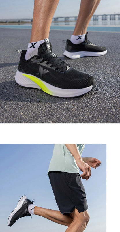 Xtep Light Wing 3 Running Shoes for Men 2025 Summer Fashion Cushion Shock Absorption Lightweight Advanced Sneakers 875219110034