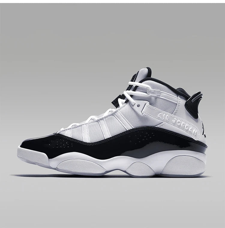 Nike Official Genuine JORDAN 6 RINGS Men's Sports Shock Absorption Basketball Shoes 322992-104