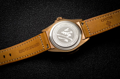 IPOSE IX&DAO 2025 New Bronze Men's Automatic Mechanical Watch PT5000 Sapphire Retro Leather Waterproof 20Bar Reloj Hombre