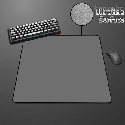 Alfombrilla de ratón Black Speed de color puro, alta elasticidad, base antideslizante, alfombrilla gaming premium para e-sports con superficie ultrafina, deskmat