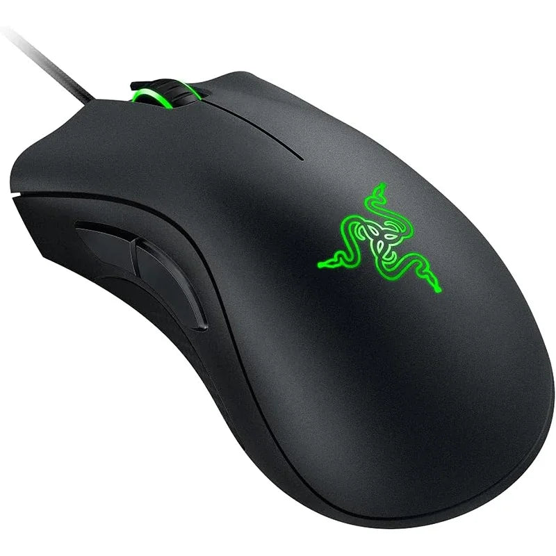Mouse gaming cablato Razer DeathAdder Essential / Mouse cablati 6400DPI con 5 pulsanti indipendenti per laptop e PC gamer