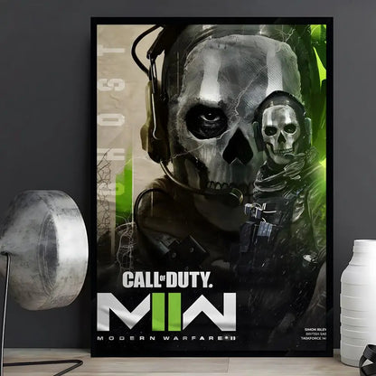 game Call of Duty Poster Posters Anime Room Decor Decoration Movie Backpack Wall Interior Music Wall Art