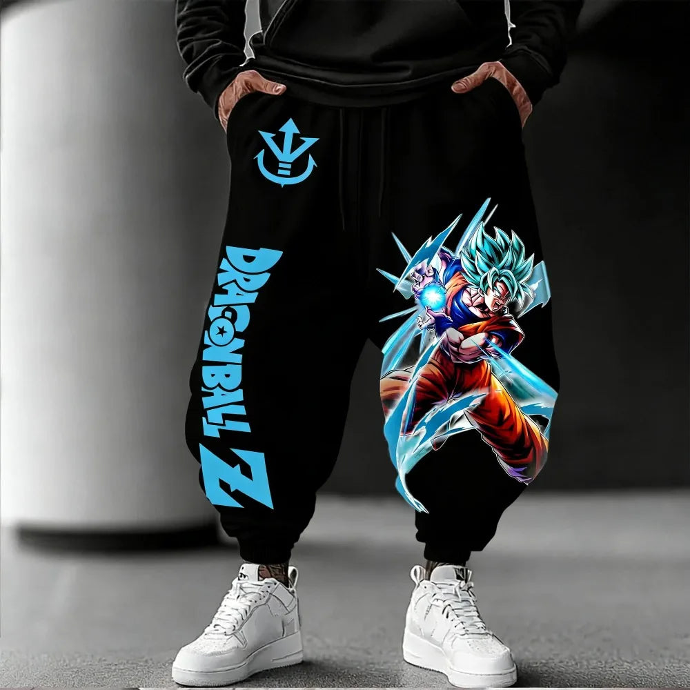 Unisex Pure Cotton Pants Dragon Ball Goku 2026 Summer New Product Harajuku Anime Print American Hip-hop Loose Casual Pants