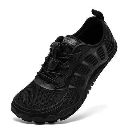 HOBIBEAR Sneaker unisex a punta larga, stile barefoot, antiscivolo, scarpe sportive da esterno con fascia elastica, sneakers da spiaggia