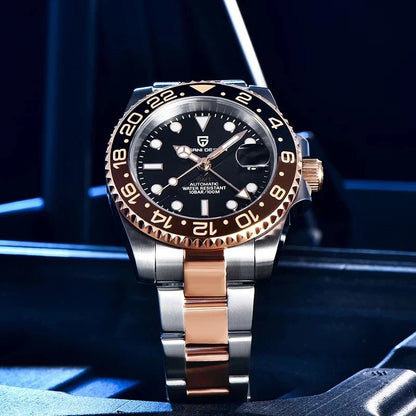 PAGANI DESIGN V3 New 40MM NH34 Original Design GMT Men Mechanical Watch AR Ceramic Bezel Sapphire Automatic Sports Watch for Men