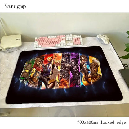 Podloga za miš Overwatch 700x400x3mm, gaming podloga za miš, anime stil, za ured i prijenosno računalo, podloga za stol, poklon za dječaka, podloga za PC gamere