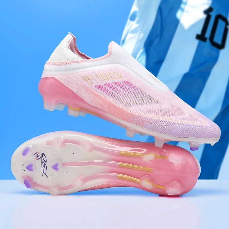 Chaussures de football pour hommes, crampons pour terrain synthétique, antidérapantes, résistantes à l'usure, respirantes, légères, pour entraînement sur gazon artificiel en extérieur.