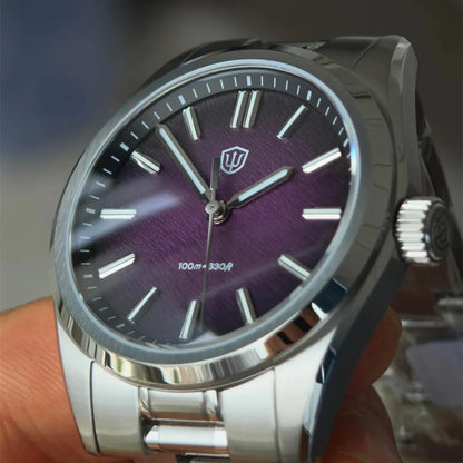 Watchdives New WD0003B ‌Aventurine Dial Watch VH31 Quartz Movement Sapphire Crystal Luminous 100m Waterproof 36mm Vintage Watch