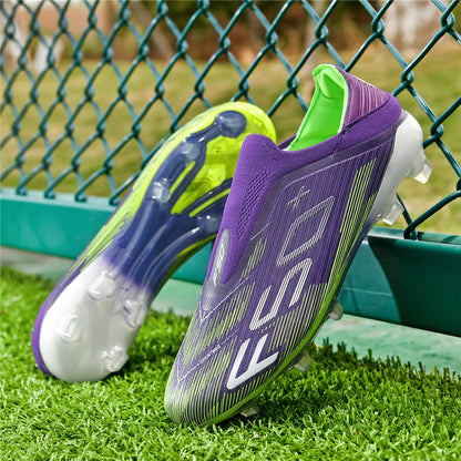 Moški nogometni čevlji za umetno travo, udobni, ultralahki nogometni čevlji, protizdrsni športni čevlji FG za travo, čevlji za futsal v dvorani za odrasle, protizdrsni