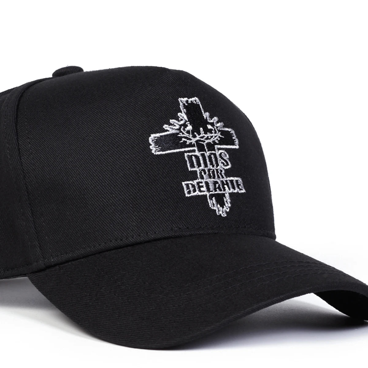 Unisex DIOS POR DELANTE Cross Embroidery Baseball Caps Spring Autumn Outdoor Adjustable Casual Hats Sunscreen Hat Sports Cap