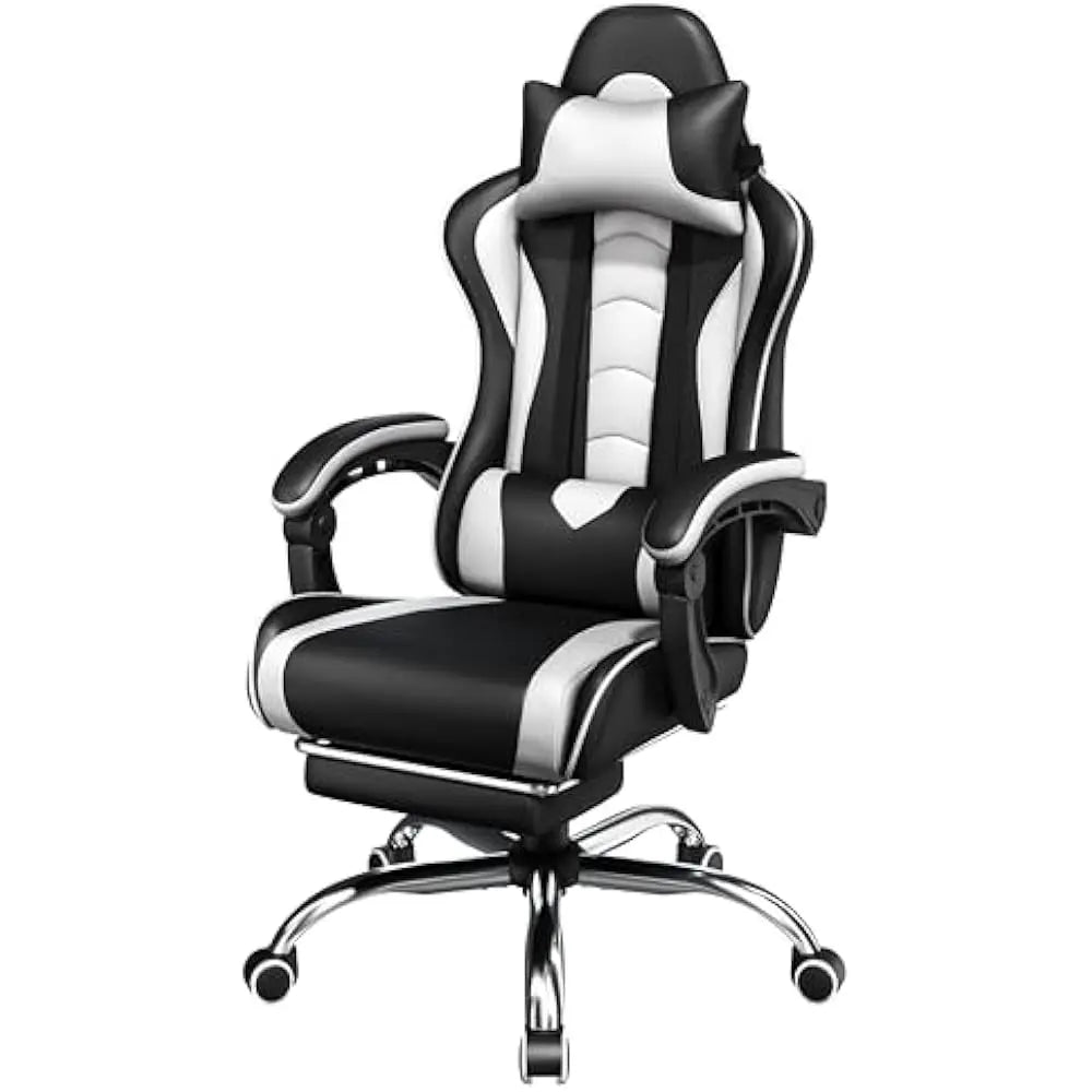 Chaise de jeu ergonomique personnalisable avec siège et appui-tête pivotant, chaise de jeu vidéo réglable avec soutien lombaire de Massage