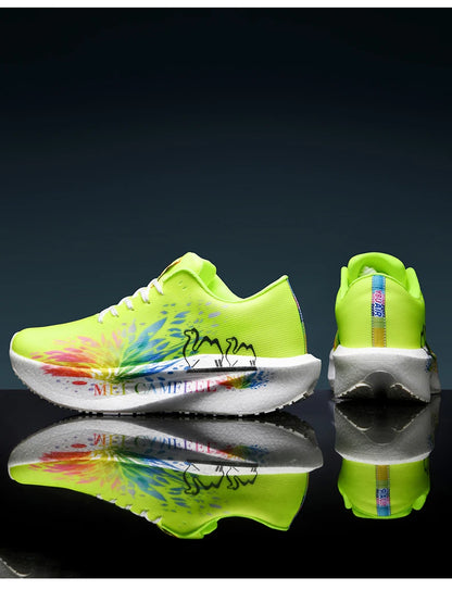 Scarpe da running 2026 con nuovo motivo Eagle, piastra in carbonio, scarpe sportive da maratona ultraleggere, traspiranti e ammortizzate per allenamento di corsa