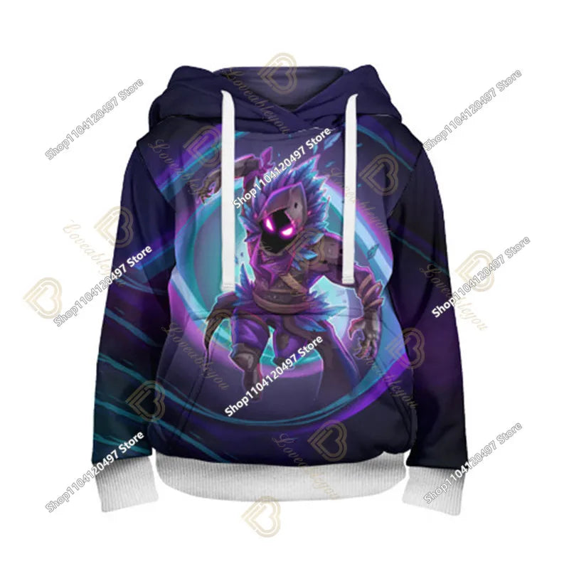 Children's Clothing Fortnite Cosplay Hoodie Sweatshirt, Battle Ikonik Man Sleeve Costume, Christmas Pullover Stress Shirt Clothes