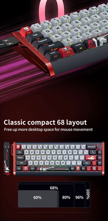 SKYLOONG GK61/GK68 HE Magnetische Tastatur Aluminiumgehäuse 8000hz RT0.01mm Rapid Trigger PBT-Tastenkappen RGB-Hintergrundbeleuchtung kabelgebundene Gaming-Tastatur