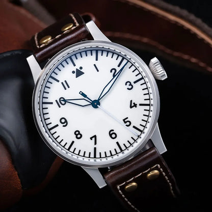 Hruodland 2025 New Pilot Men's Automatic Mechanical Watch Pt5000 Sapphire Luminous C3 Stainless Steel Waterproof 10Bar reloj hom