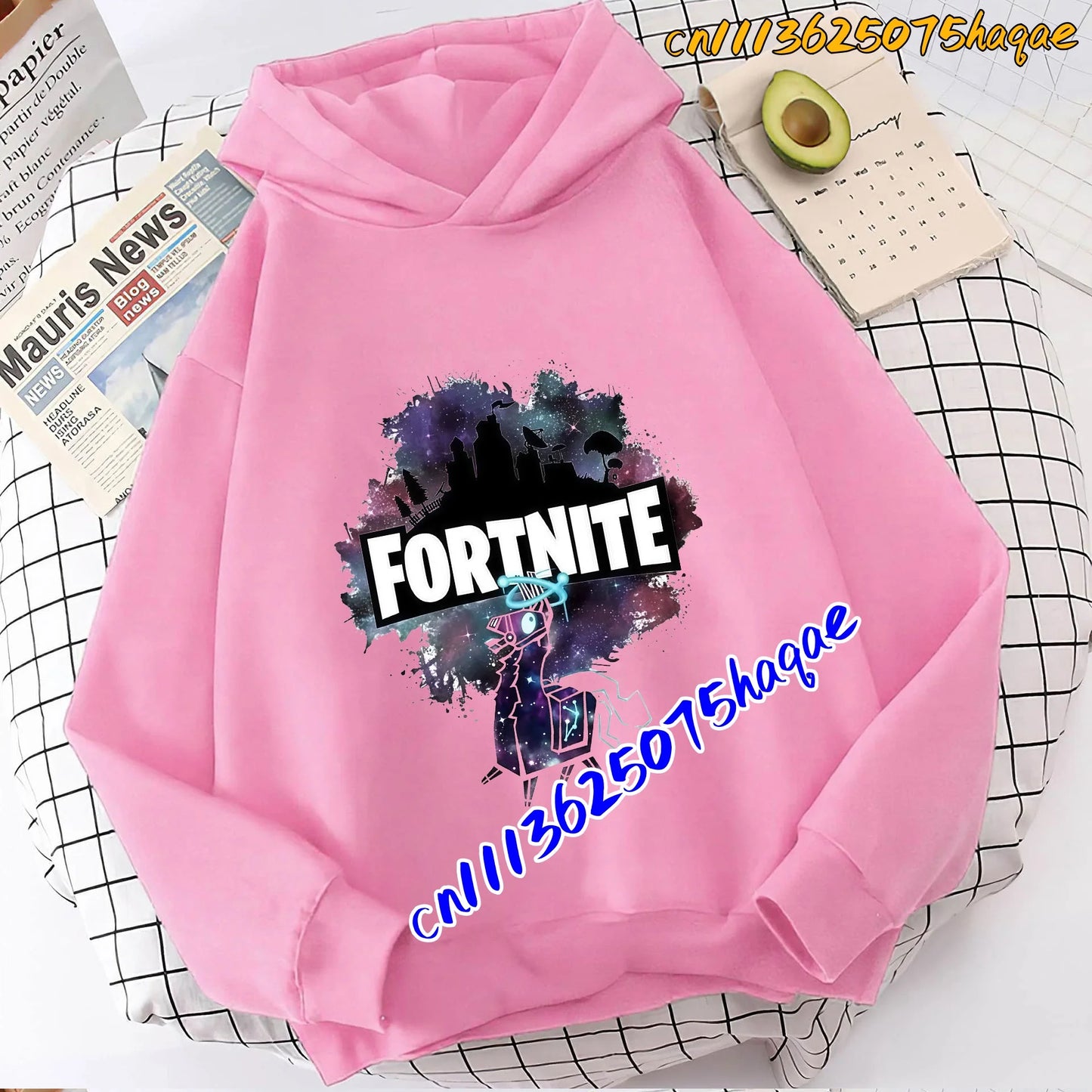 Fortnite Game Printed Children's Hoodies Cartoon Comfortable Suit Loose Long Sleeve Tops Autumn Winter Clothes