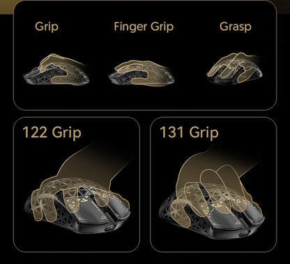 ATTACK SHARK R5 Ultra Carbon Fiber kabellose Gaming-Maus, PixArt PAW3950MAX Gaming-Sensor, 42000DPI, 8000Hz, MCU Nordic 52840