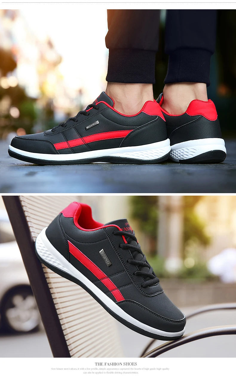 Pantofi din piele pentru bărbați, adidași, pantofi casual la modă, pantofi italieni respirabili pentru timp liber, adidași pentru bărbați, încălțăminte antiderapantă, pantofi vulcanizați pentru bărbați